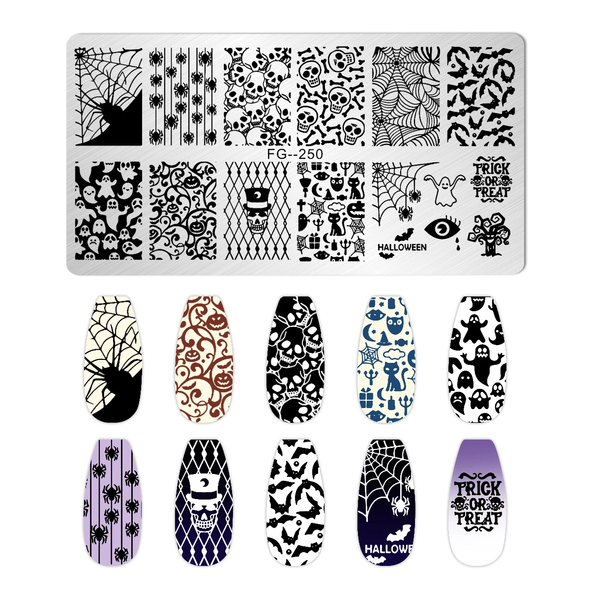 Easter Halloween Nail Stamping Plates Pumpkin /Skull /Flowers /Star Stainless Steel Printing Stencil Reusable Nail Steel Plate
