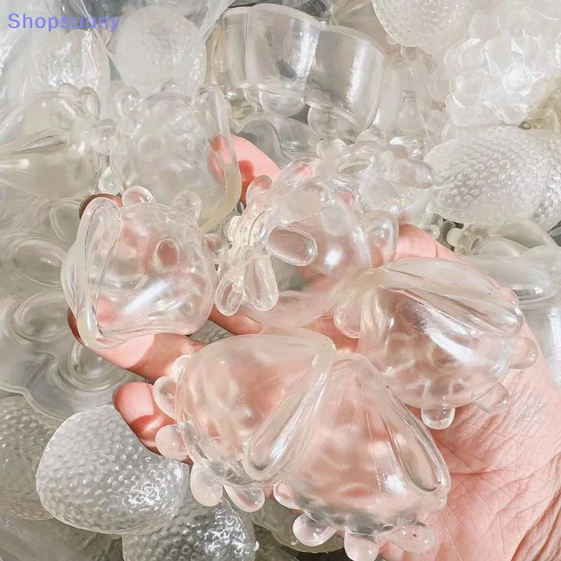 [SU]DIY Empty Ball Shell For Handmade Toy Clear Soft Plastic Skin For Maltose Squeeze Ball Creative Stress Relief Toy[SU]