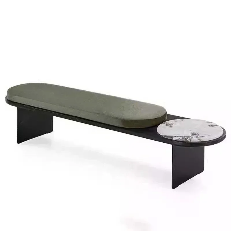 AASimple and modern solid wood bench, shoe changing stool at home door