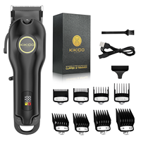 KIKIDO Hair Clipper Men Professional Cordless Barber Trimmer Hair Cutting Grooming Rechargeable Electric Quiet Haircut KK-1987