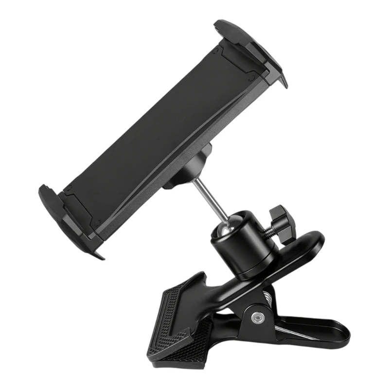 Y1UB 360Rotating Tablets Holder Adjustable Tablets Ball Head Clip For Students Artists