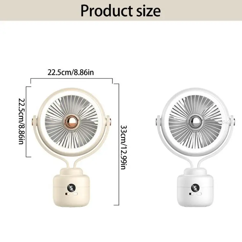 27RB Ventola ricaricabile USB con panoramica dispositivo raffreddamento della scrivania per motori per motori per motori per