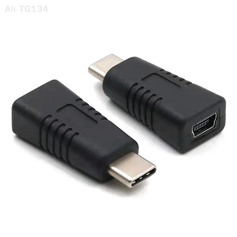 

Переходник с разъемом Mini USB на разъем типа C, Т-образный кабель для передачи данных, зарядный преобразователь
