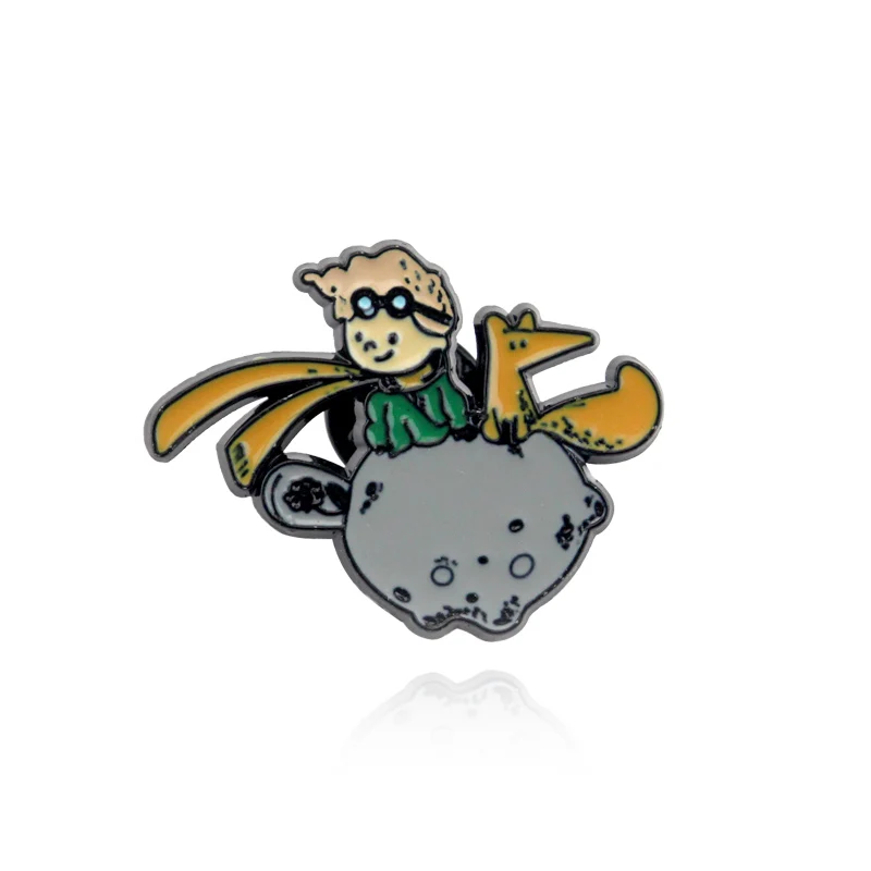 The Little Prince  Fox Hard Enamel Pins Collect Creativity Anime Cat Metal Cartoon Brooch Backpack Collar Lapel Badges
