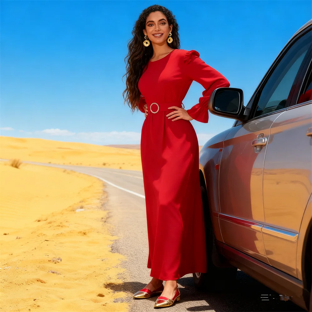 

Ид Оборки Абая для женщин Мусульманское платье Дубай Абая Турецкий кафтан Элегантный арабский халат Vestidos Платье Кафтан Марокаин Femme Robe