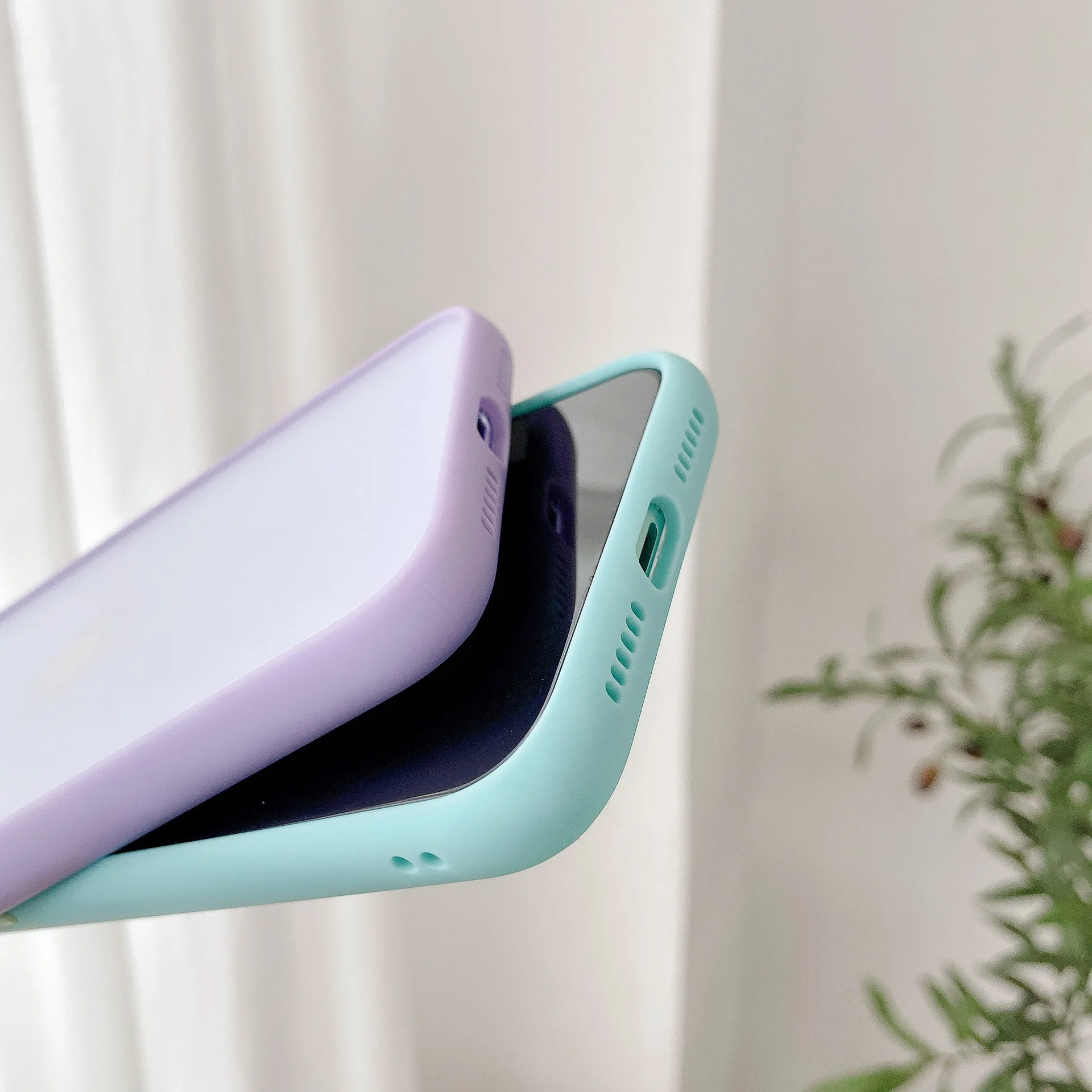 Simple Matte Bumper Phone Case For iPhone 17 16 15 14 11 12 13 Pro Max Cover XR XS X 15 8 Plus Shockproof Soft Silicone Cases view 3