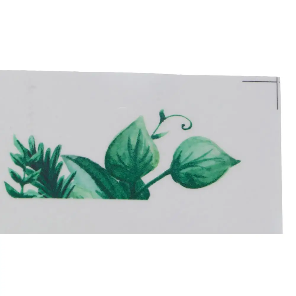 Multiple Styles Plant Flower Switch Sticker Flower Long Lasting Green Leaves Plants Sticker Not Fade Wall Art Switch