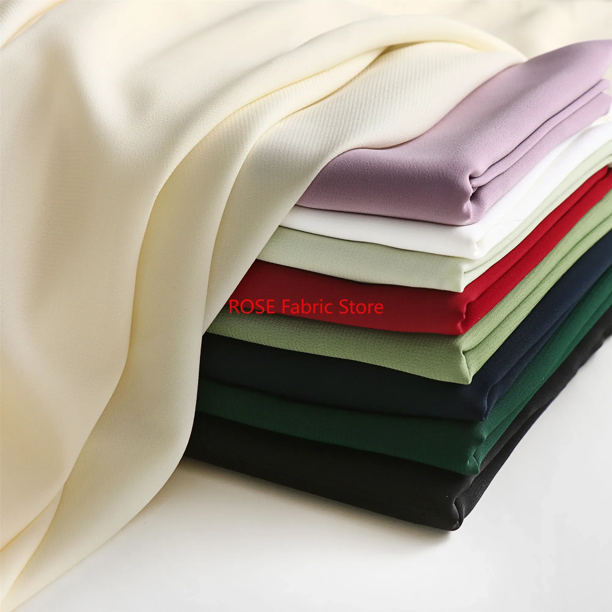 High-end Stretch Chiffon Fabric Impermeable Draping Lining Cloth For Summer Dress Pajamas Shirt Clothing Fabric,By The Meter
