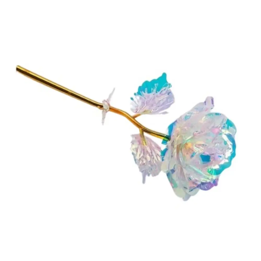 Safe Golden Foil Rose Flower Golden Foil Simulation Artificial Rose Flower Rose Flower Gold Foil Rose Pendant Wedding Gift