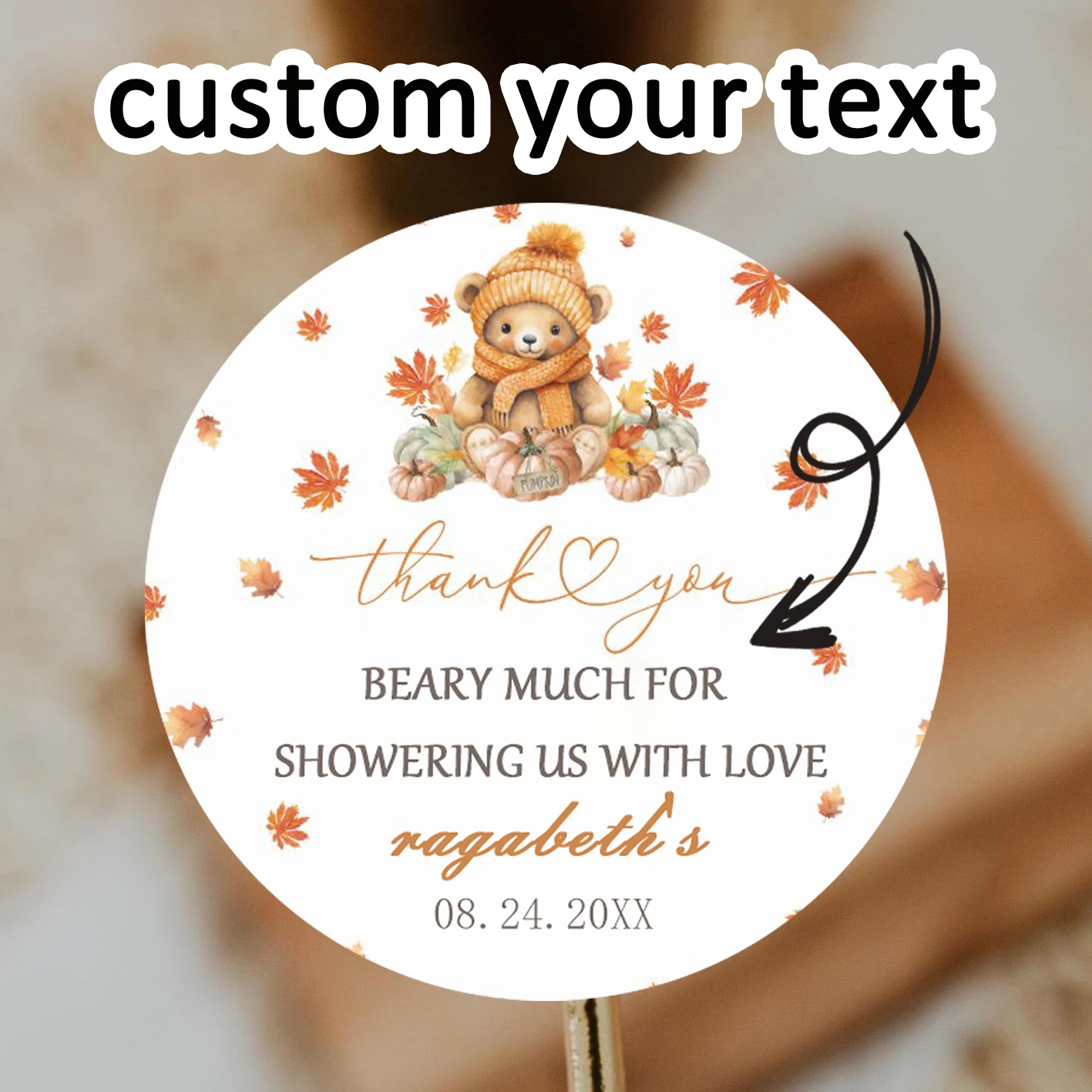 

90pcs customized personalized name and birthday stickers (for baptism, parties, and gift wrapping)