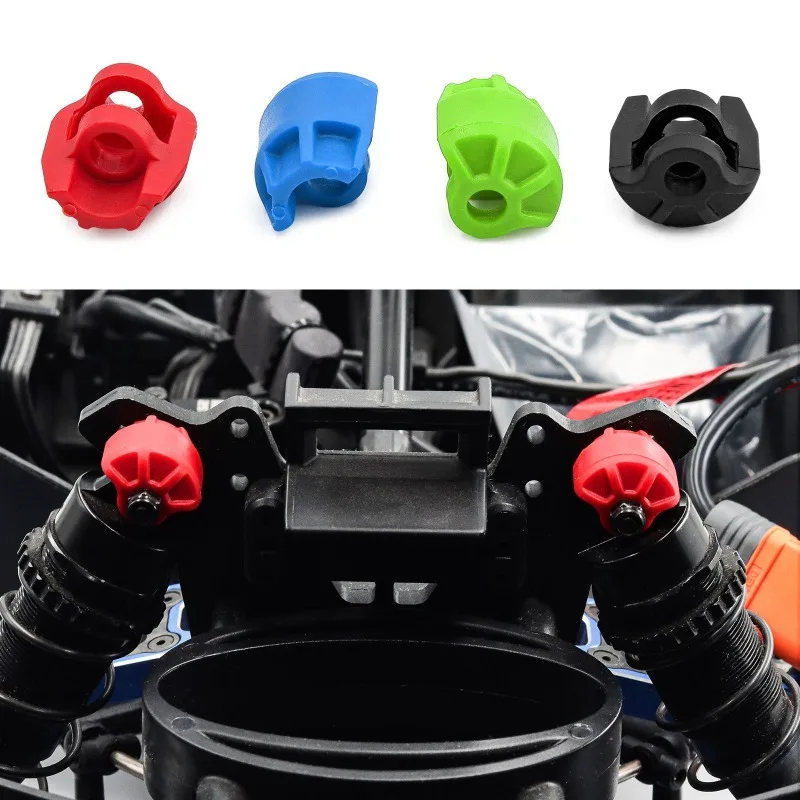 ARRMA 6S Shock Cap Set for 1/7 & 1/8 RC Cars – Durable Plastic Shock Absorber Cap Replacement (Multiple Colors) W204