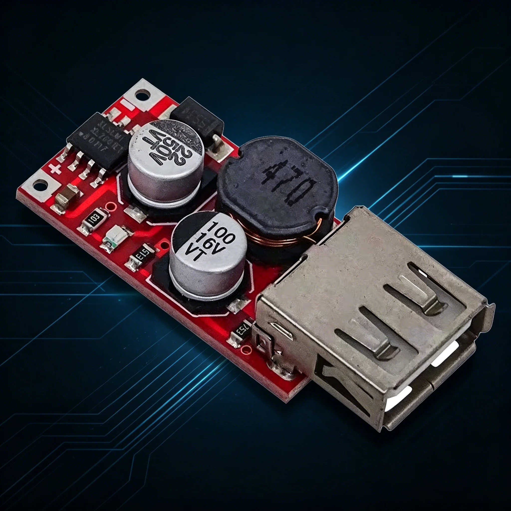 DC12V/24V to 5V 3A Car USB Charger Module DC Buck Step down Converter Auto Charging Converter Pack Quantity 1/2/5