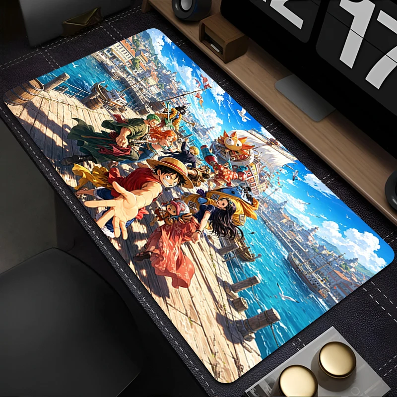 Large Mouse Pad Gamer Home Computer HD Mousepad Cool Keyboard Pad one piece Popular Anime desk mat Gaming Anti Fray Mouse Pads