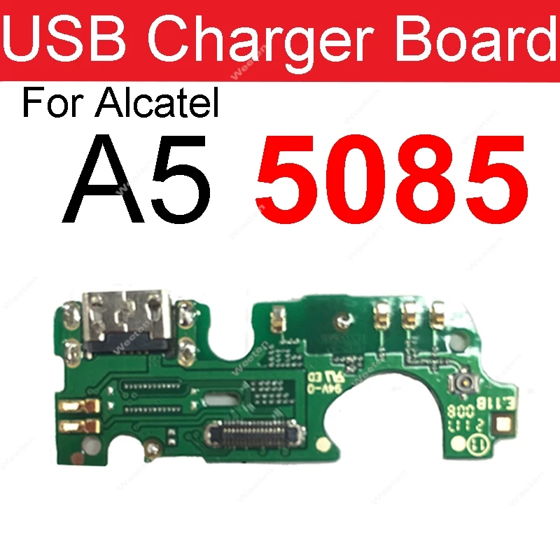 USB Charging Port Board For Alcatel 3 5052 5 5086 A5 5085 3X 5058 3X 2019 5048 1V 2019 5001 1S 2019 5024 5024F USB Charger Board