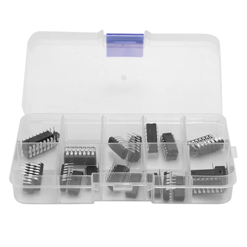 

HOT New 40Pcs 74HCxx + 74LSxx Series Logic IC Assortment Kit, Digital Integrated Chip(20Pcs 74HCxx+20Pcs 74LSxx)