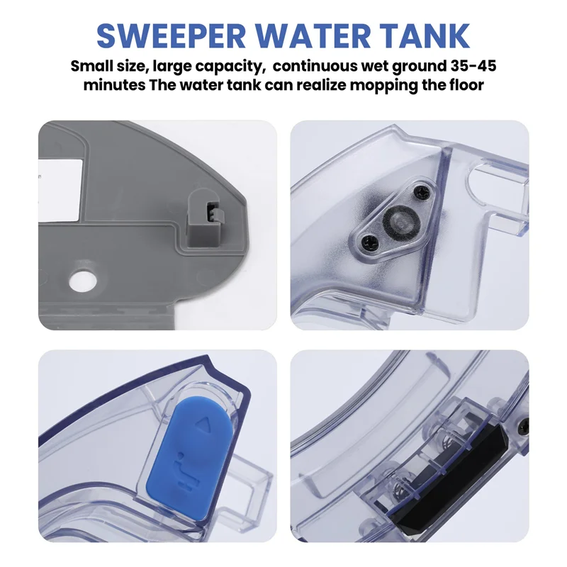 AD24 4 unidades de substituição de tanque de água para Ecovacs Deebot Ozmo 950 peças acessórios para aspirador de pó