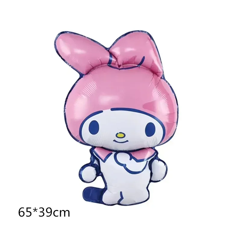 1 pz cartone animato Kuromi Cinnamoroll MyMelody Carino Sanrio Foglio di Alluminio Palla Ragazza Decorazione Del Partito Palloncino Giocattolo di