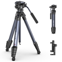 Ulanzi OMBRA Video II Travel Tripod suit for Arca F38 Quick-Release with Carry Bag 5-Section Leg for Camera Outdoor Travel Shots