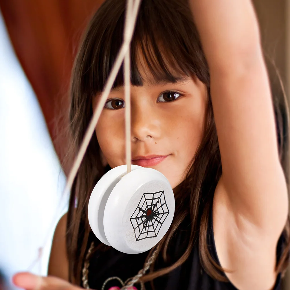 5 Stück Holz-Yo-Yo-Ball, pädagogisches Finger-Yo-Yo, langlebig, tragbar, Kinderkollektion für Kinder