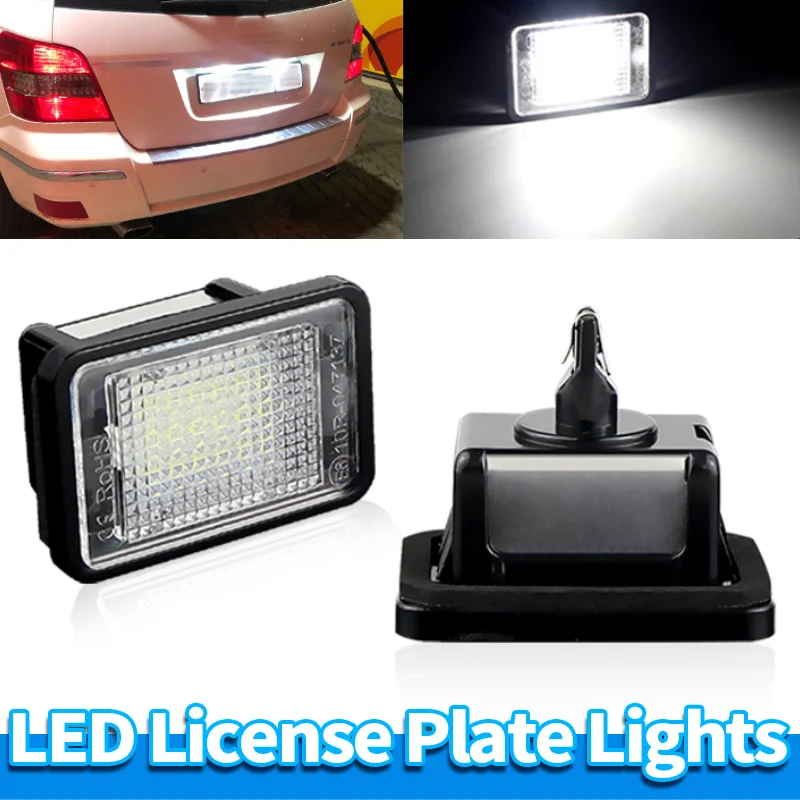 

2PCS LED License Plate Lights Lamp FOR Mercedes-Benz X204 GLK-Class W176 A Class X166 GL-Class X156 X205 W166 R172 A2048200156