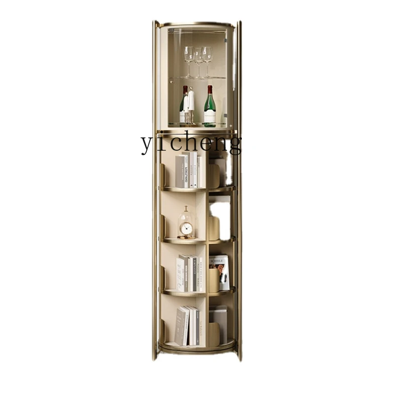 Zk Wine Cabinet Light Luxury High-End Living Room Corner Corner Display Cabinet Curio Cabinet Bookshelf