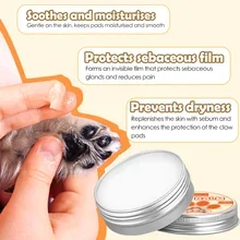 50g Pet Moisturizing Claw Balm Pet Nose Protector Paw Crack Feet Repair Cream Portable Deep Moisturizer Cream for Dog Cat Toys