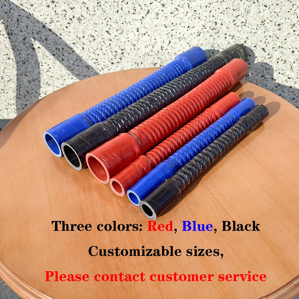 ID16 ~ 110mm جنرال موتورز أسلاك الفولاذ السيليكون المموج خرطوم المبرد خرطوم كمية الأنابيب المبرد الأنابيب