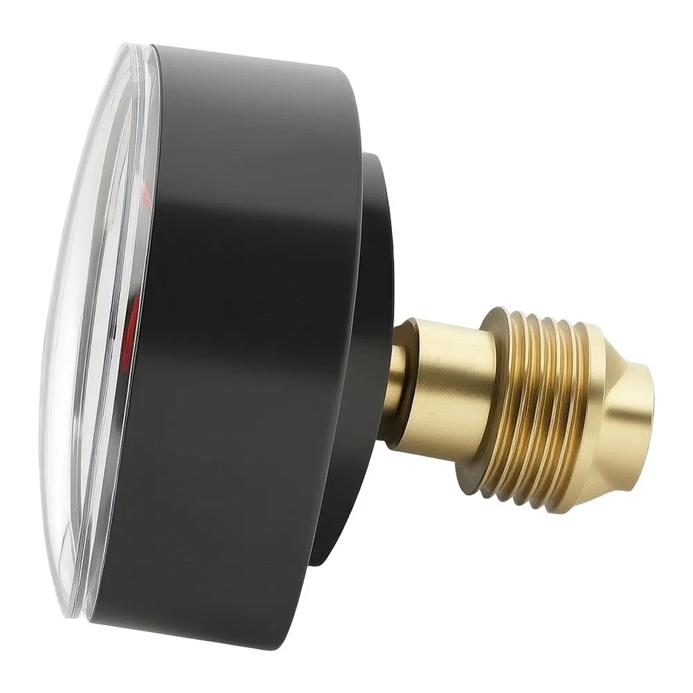 Underfloor Heating System Gauge with 63mm Metal Housing and Dual Range Display for Temperature and Pressure Oversight