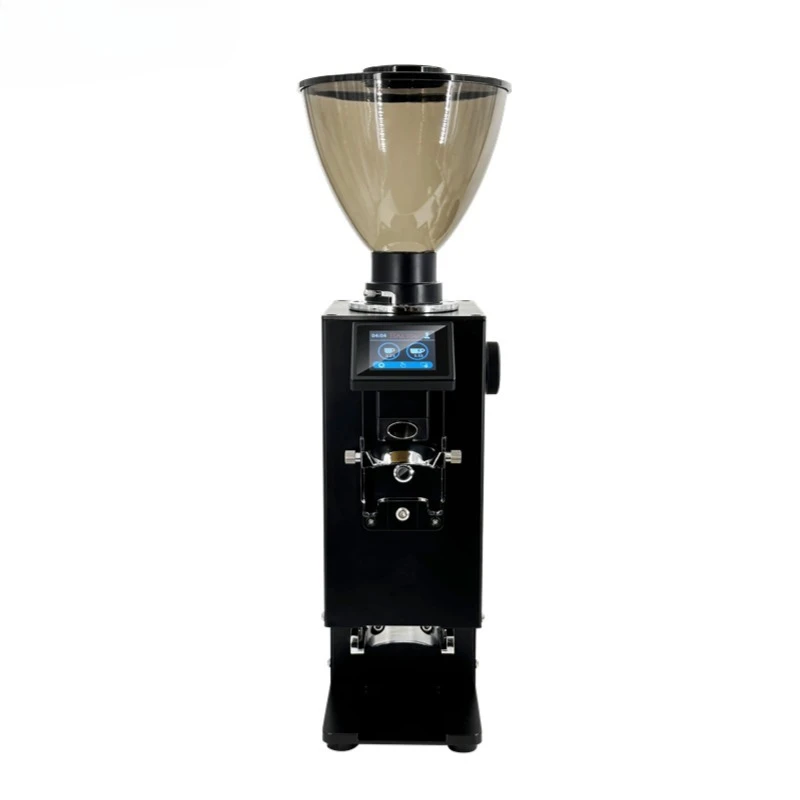 

Suitable for European LCD screen with grinding belt pressure 64mm flat knife electric quantitative coffee grinder hand brewing