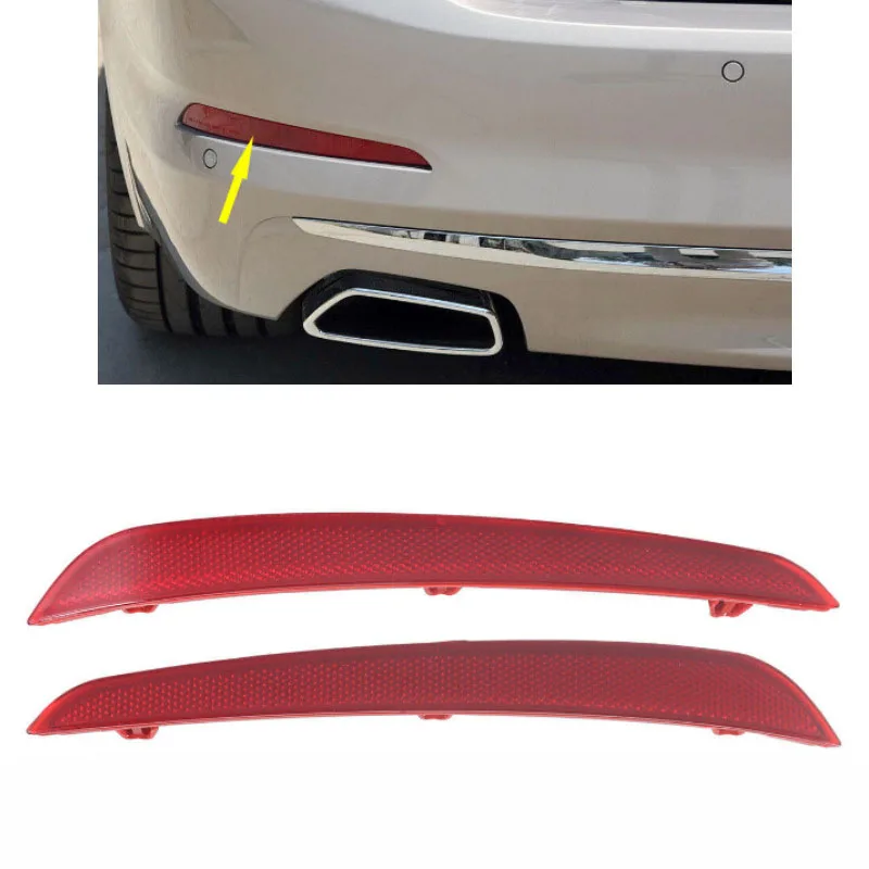 Rear Bumper Trim Reflector Strip Reflective Cover OE 63147388765 63147388766 For BMW 5 Series G30 G38 518d 520d 530 2018-2020