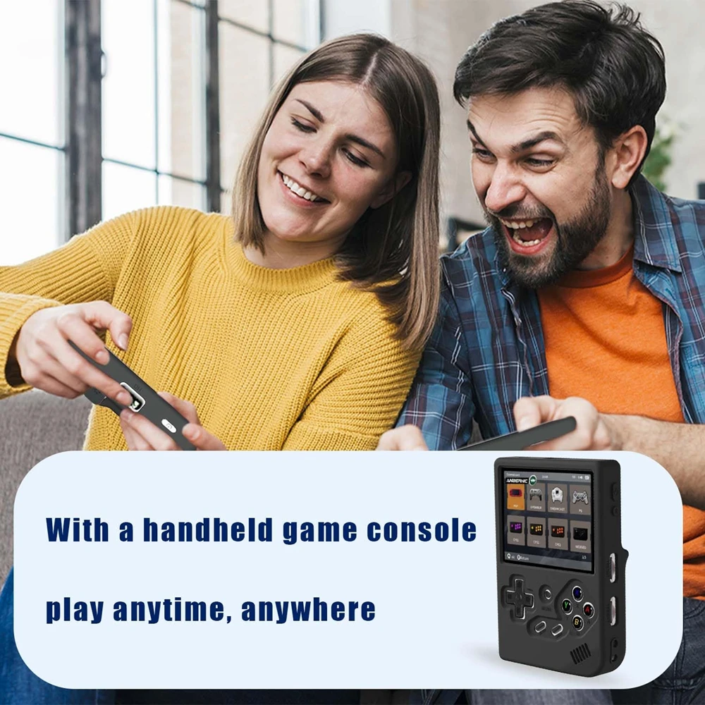 Funda protectora de silicona para consola de juegos portátil RG35XX, carcasa protectora con cordón, accesorios para juegos