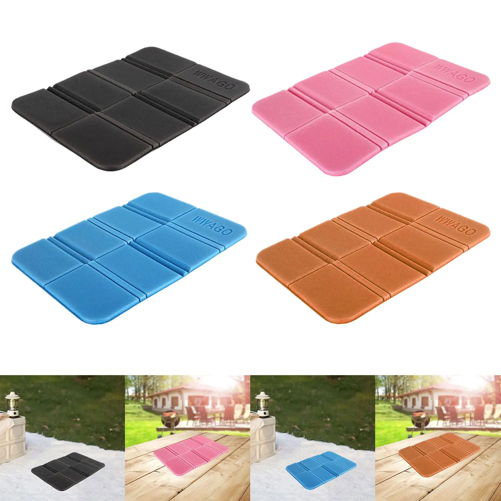 

Foldable Seat Pad Camping Seat Cushion for Backyard Travel Mountaineering