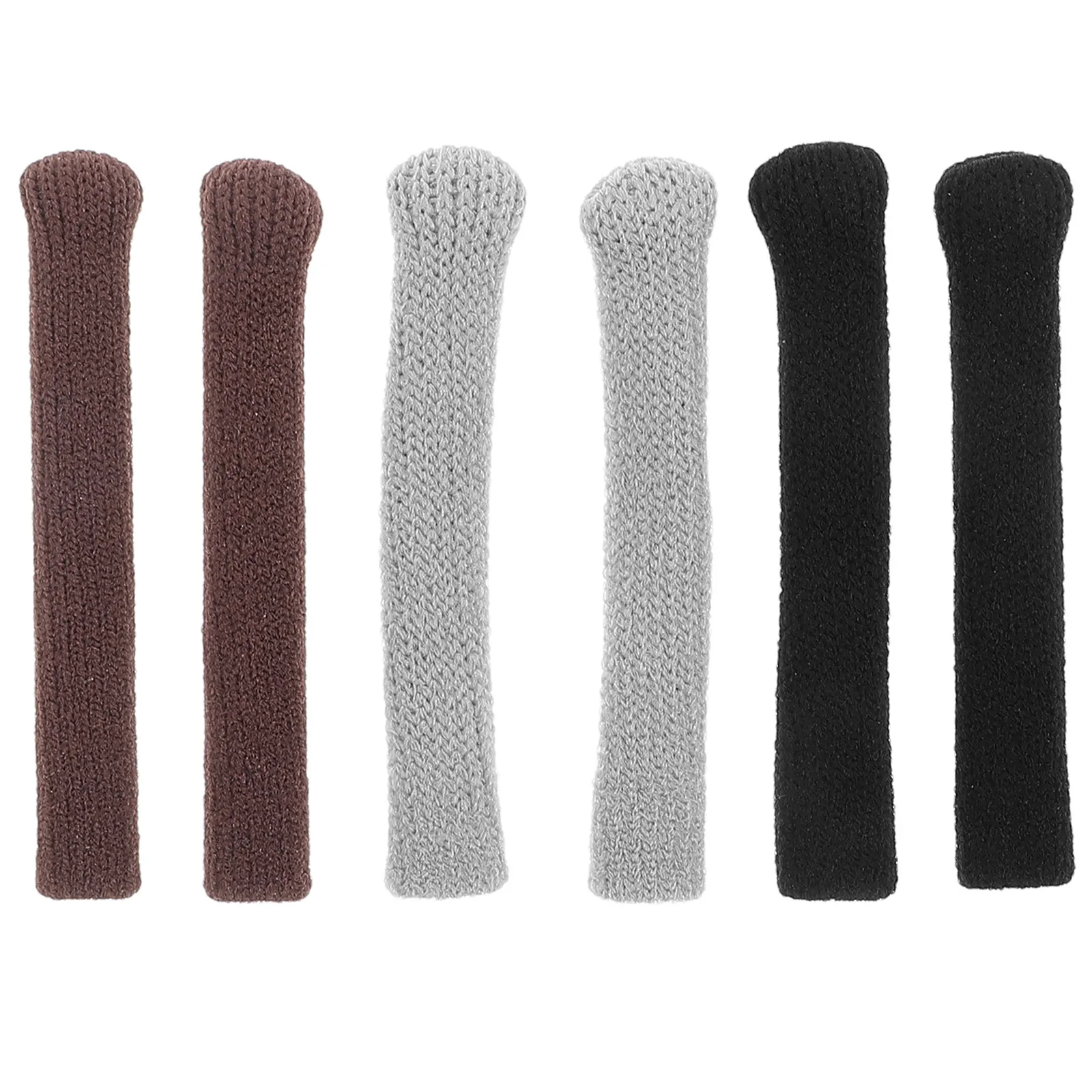 

Набор из 6 вязаных накладок на дужки очков: противоскользящие, комфортные, универсальные, для солнцезащитных и корригирующих очков