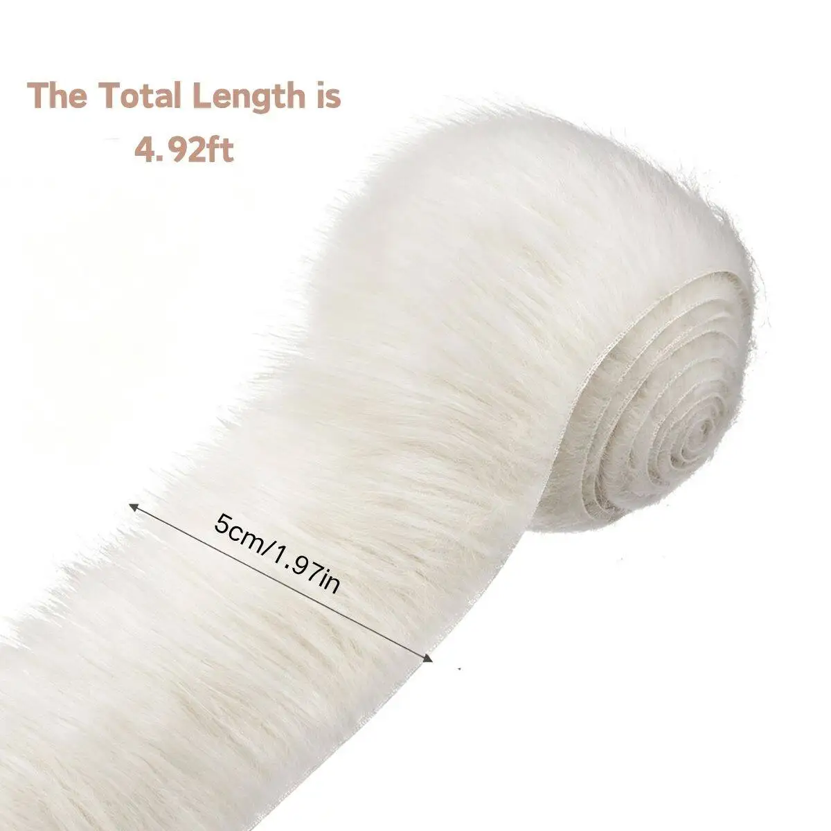 Shaggy Plush Faux Fabric Precut 1Pcs Strips Fluffy Fuzzy Craft Fur For Gnomes Beard Hair Cosplay Costume Dwarf Decoration