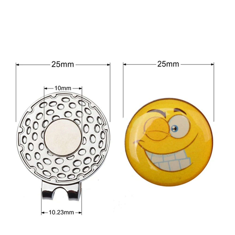 Golf Marker With Magnetic Cap Hat Clips Golf Training Aids Epoxy Sticker Golf Ball Marker Golf Accessories