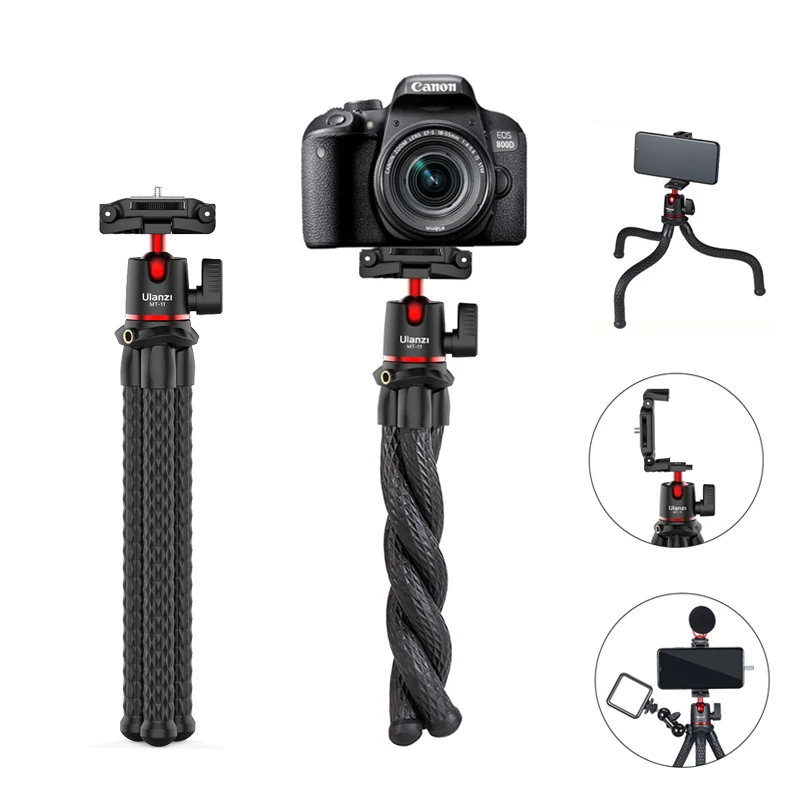 

VIJIM Ulanzi MT-11 Flexible Octopus Tripod For Phone DSLR Camera Vlog Portable 2in1 Design Selfie Stick Tripod With Phone Holder