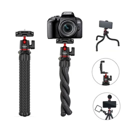 Ulanzi MT-11 Flexible Octopus Tripod For Phone DSLR Camera Vlog Portable 2in1 Design Selfie Stick Tripod With Phone Holder