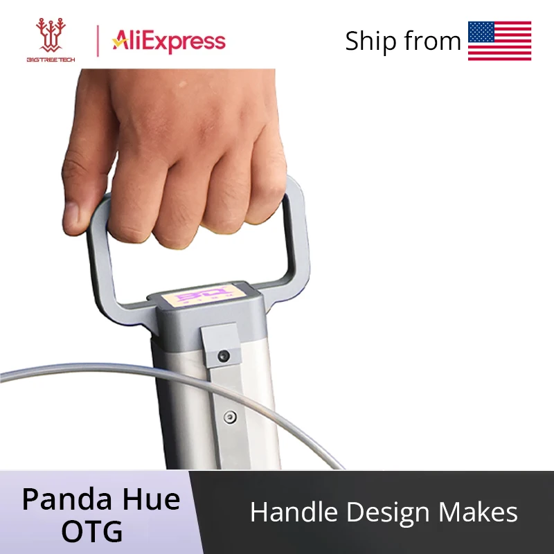 

BIGTREETECH Panda Hue OTG Handle Durable Aluminum Alloy Design with LED Lighting 3D Printer Accessories for Bambu Lab A1 Mini