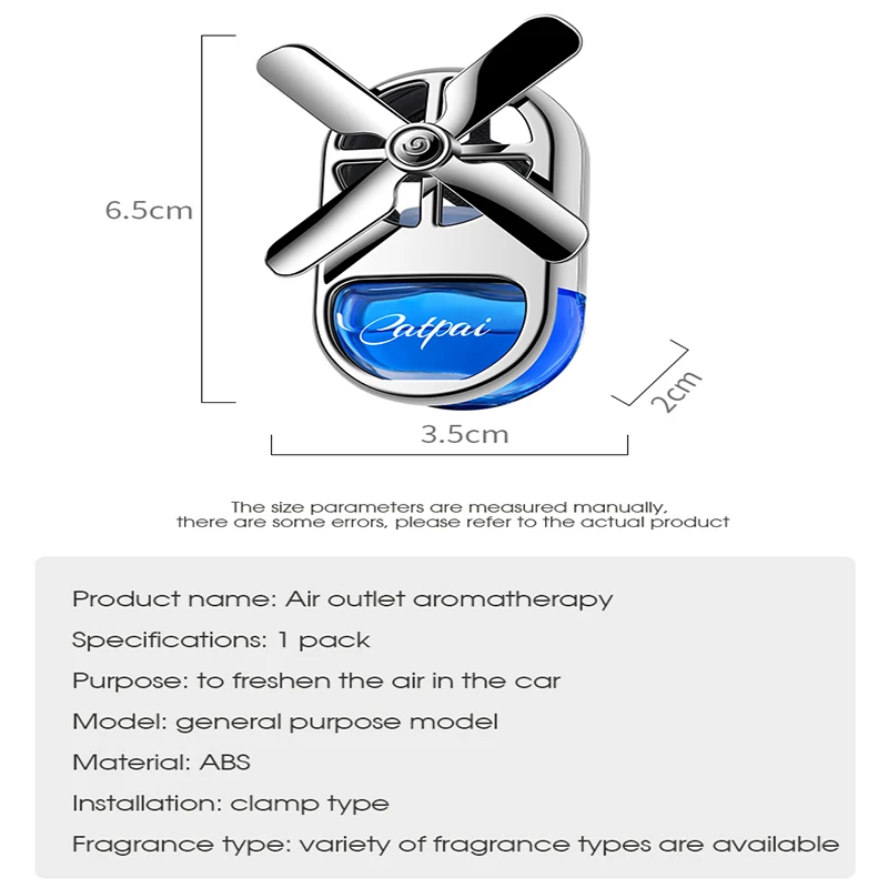 New Car Aromatherapy Air Freshener Rotating Propeller Vent Fragrance Aromatherapy Creative Mini Perfume Decoration Accessories image 6