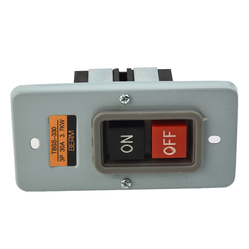 TBSS 330 Push Button Switch, 3P 30A 3 7KW Motor Control Start Stop ONOFF, Easy Wiring, Efficient Working  TBSS