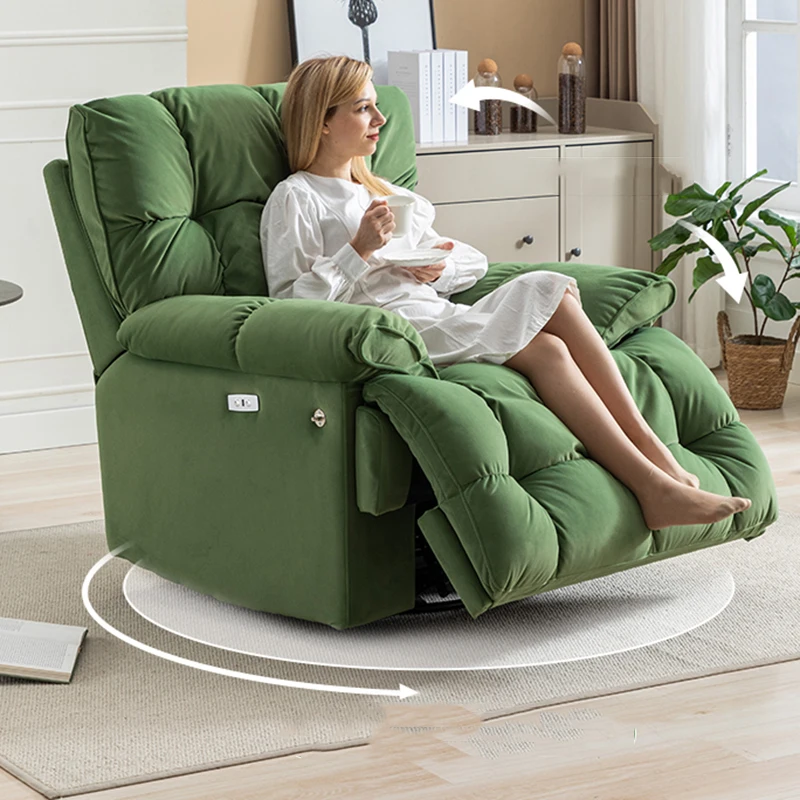 Recliner Soft Chairs Modern Reading Comfortable Sofa Arm Girl Bedroom Floor Living Room Chairs Nordic Fauteuil Terrace Furniture