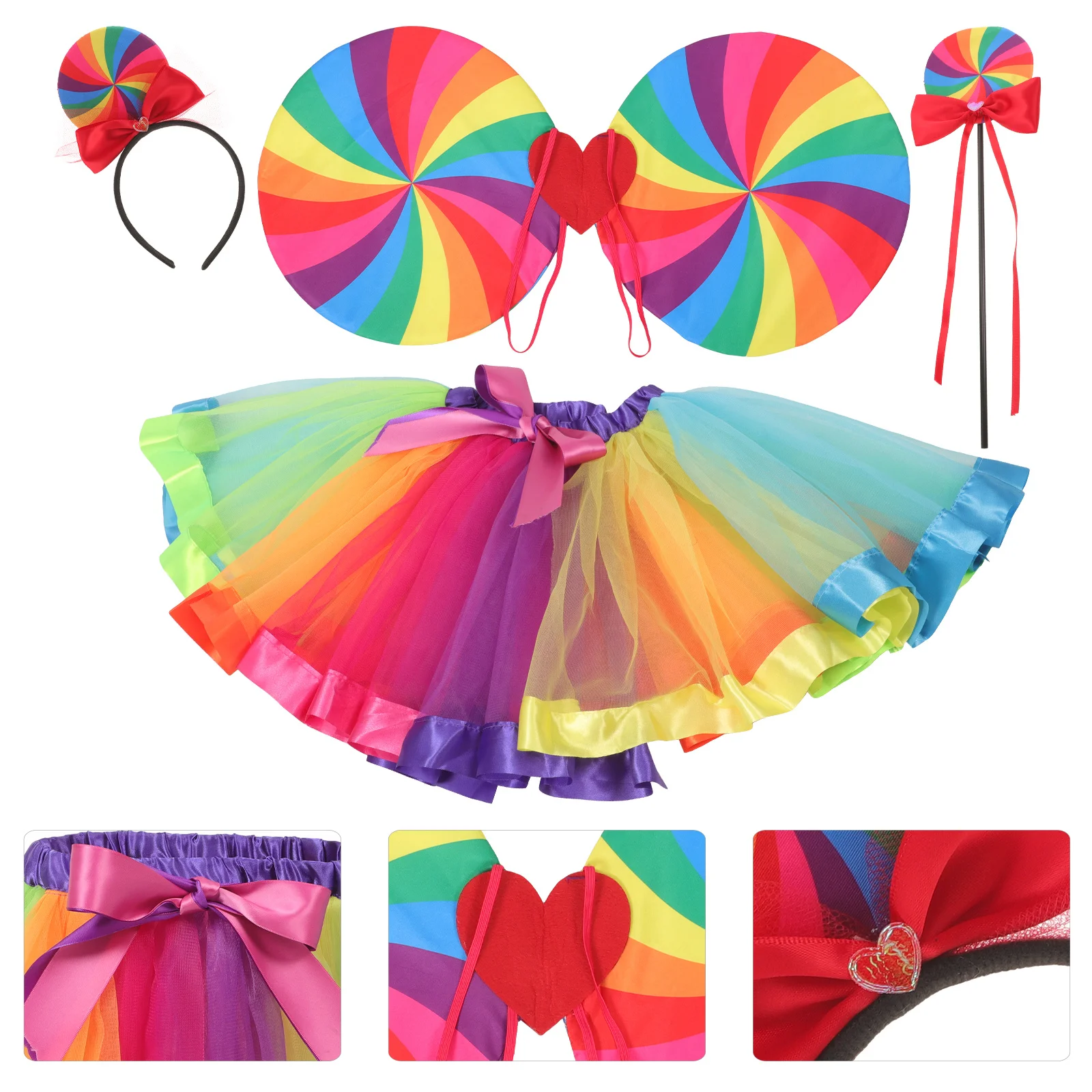 

1 set Decor Cosplay Wing Set Lightweight Fairy Costume For Stage Props Halloween Party Supplies