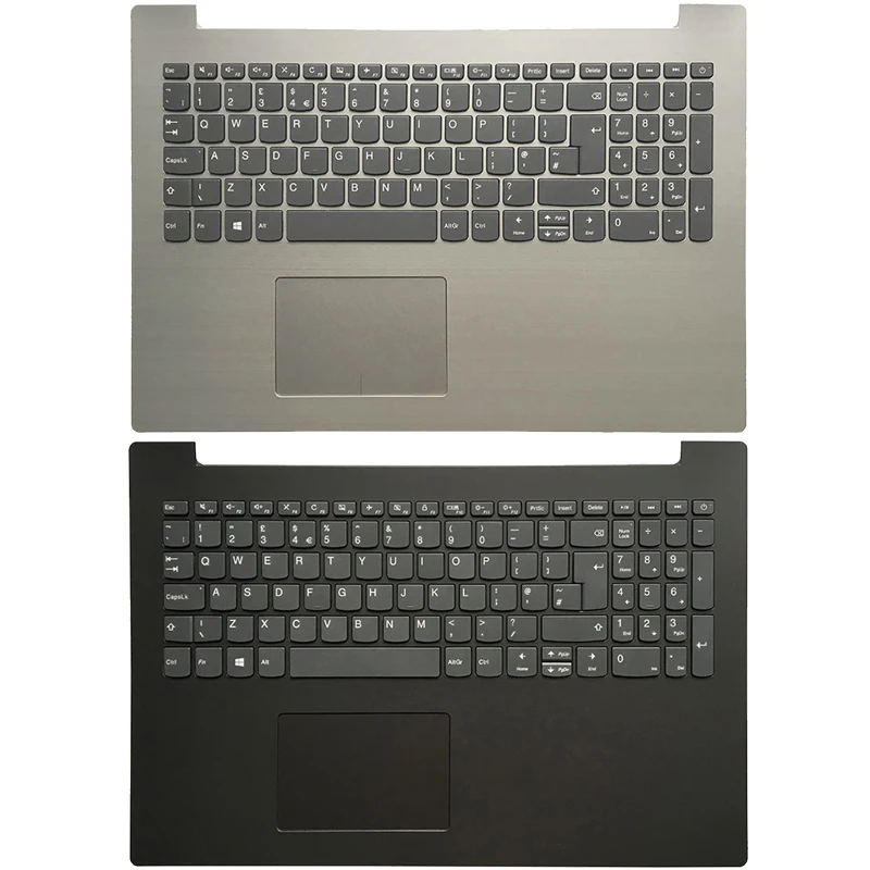 NEW UK laptop keyboard for Lenovo IdeaPad 320-15 320-15IAP 320-15AST 320-15IKB with Palmrest Upper Case Keyboard Bezel Cover