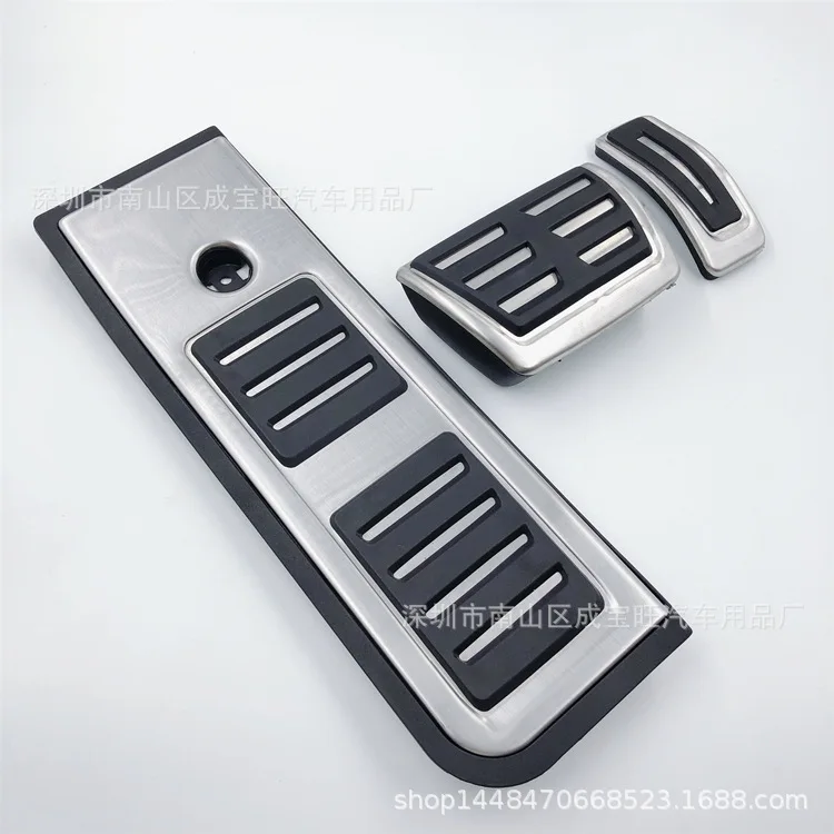 For 18 Audi A6l models, with throttle, brake, rest pedal, interior anti slip metal decorative pedal