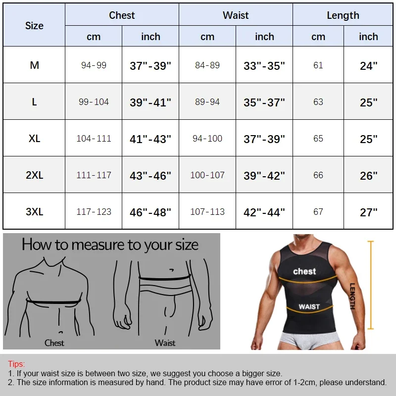 Men Body Shaper Compression Shirts with X-shaped Belt Slimming Undershirt Tank Top Abs Shapers Workout Tummy Control Corset Vest