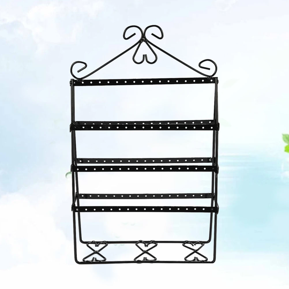 

Earring Pendant Rack Jewelry Holder Hanging Display Metal Earrings Stand Pearlescent
