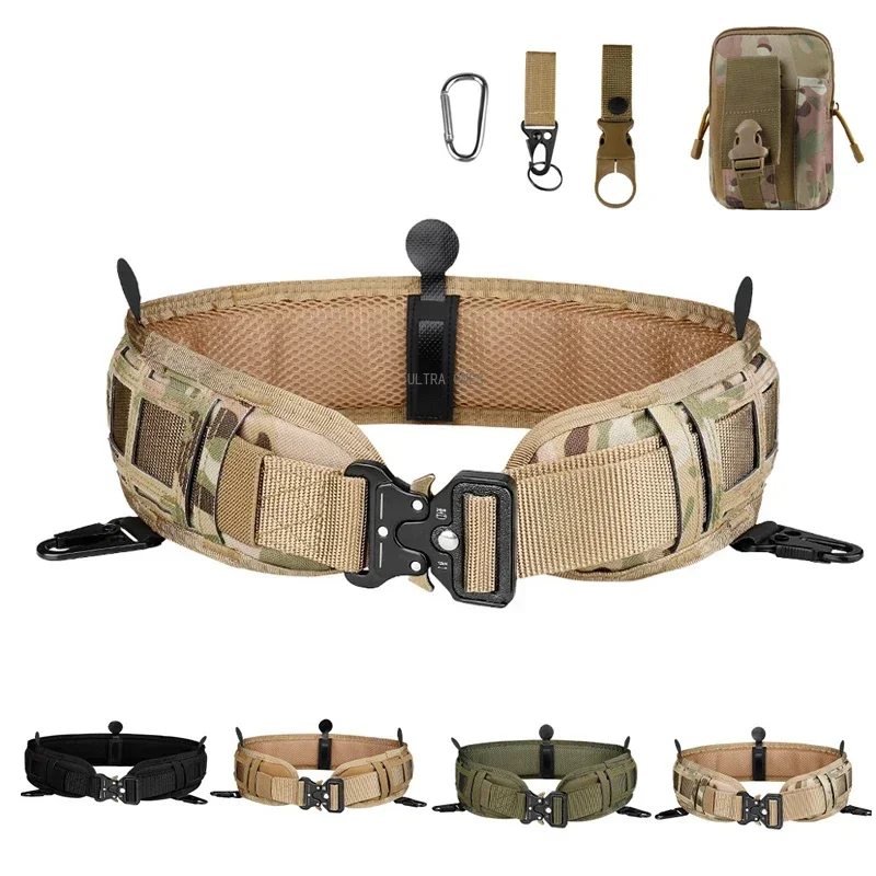 Tactical Belt Quick Release Men\'s Molle Belts Outdoor Hunting Combat Training Multifunctional Nylon Girdle Shooting Sports Gear