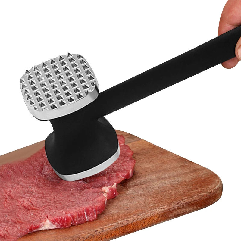 

Meat Tenderizer Tool Dual-Sided Kitchen Steak Hammer Mallet With Comfort Grip Handle Sturdy Meat Mallet Masher For Tenderizing