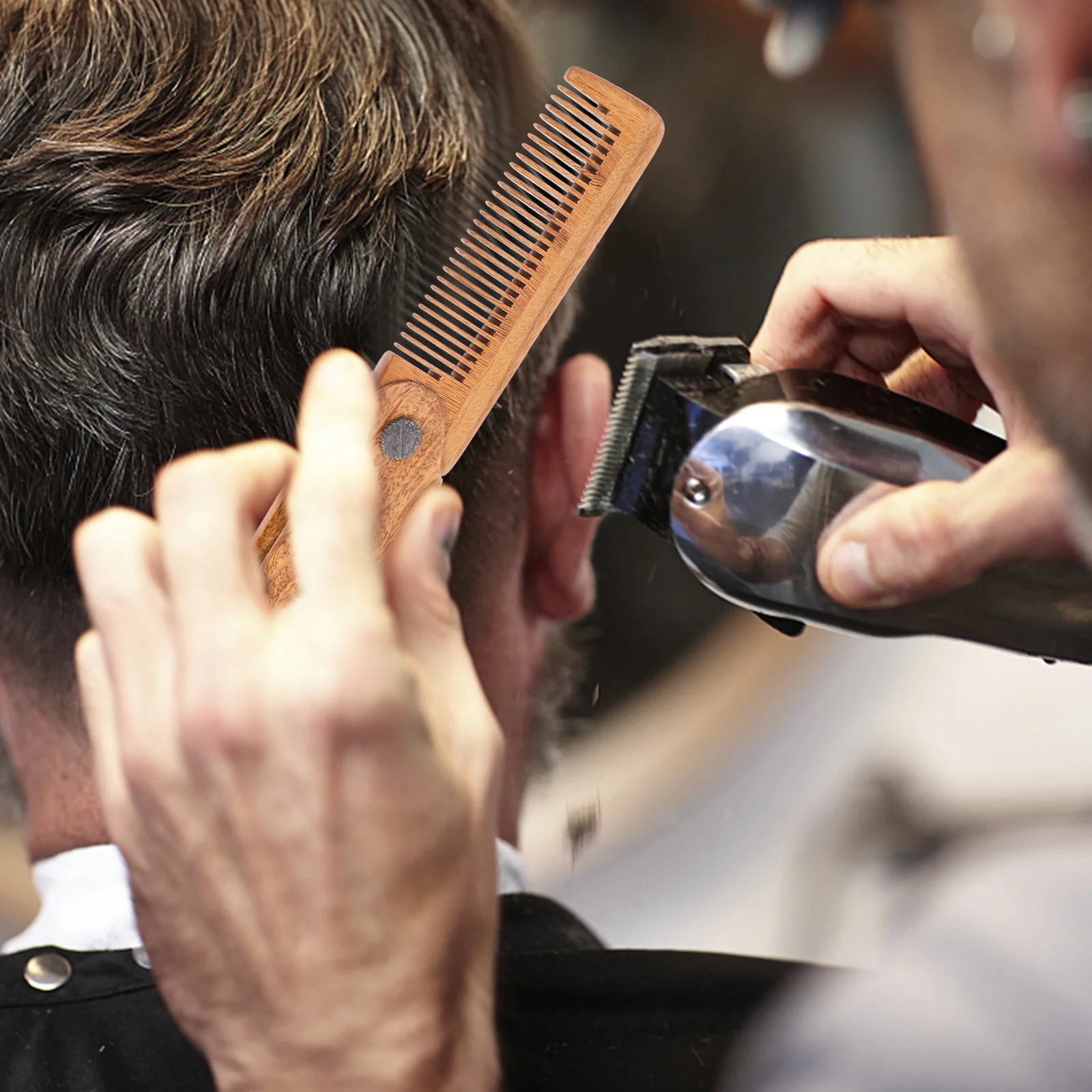 

1 шт. складная расческа из сандалового дерева с гладкими зубьями, деревянная расческа для волос без расчесывания, портативная, легкая конструкция