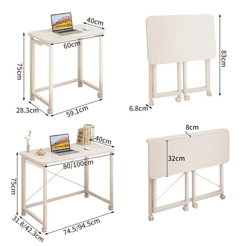 

Home foldable table Small apartment portable model Installation-free table Folding removable rectangular space-saving model